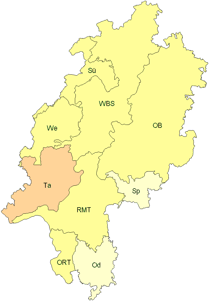 Verbreitung in Hessen Verbreitung in Hessen