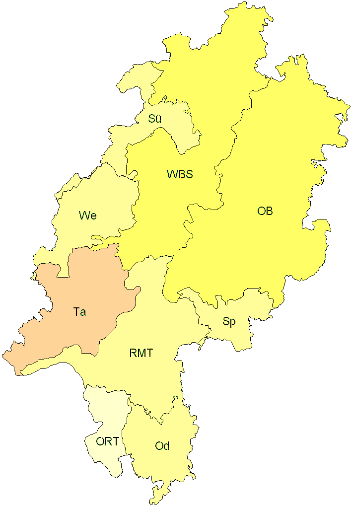 Verbreitung in Hessen