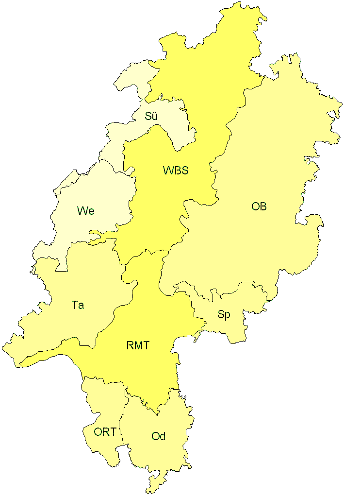Verbreitung in Hessen Verbreitung in Hessen