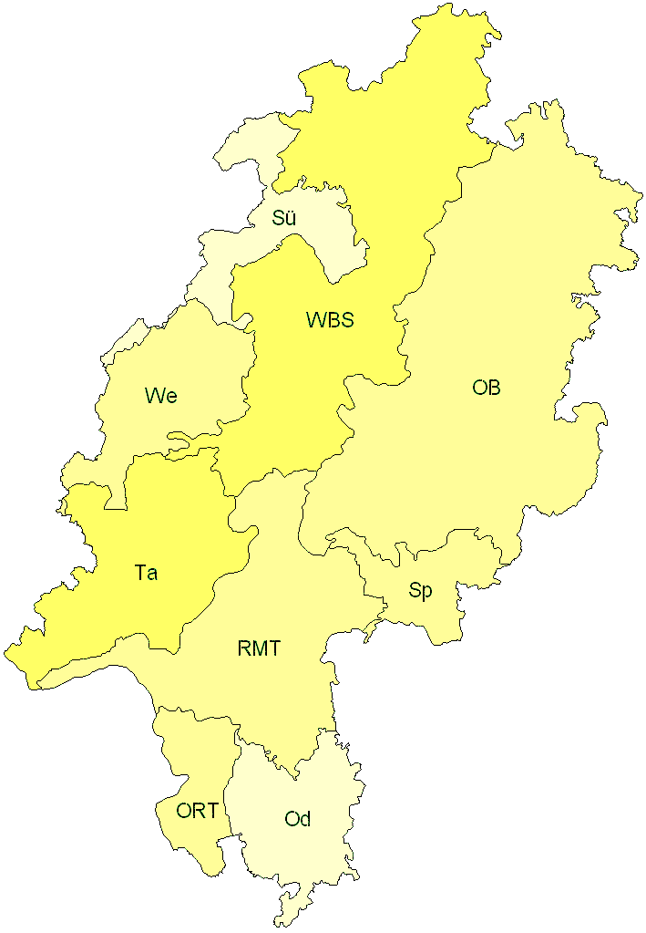 Verbreitung in Hessen Verbreitung in Hessen