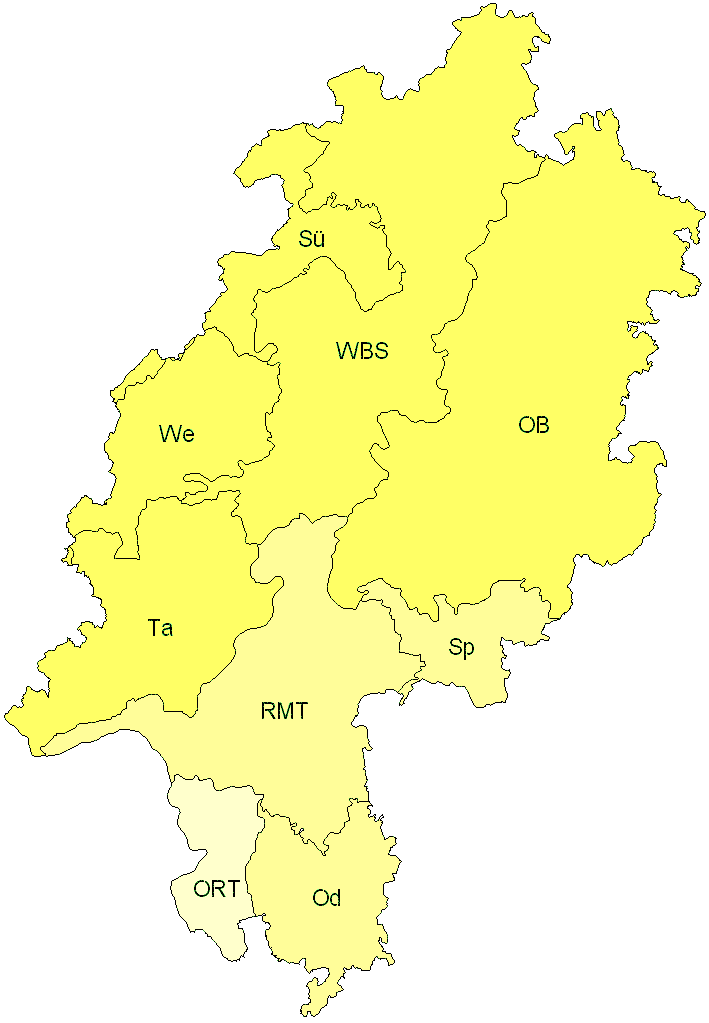 Verbreitung in Hessen Verbreitung in Hessen