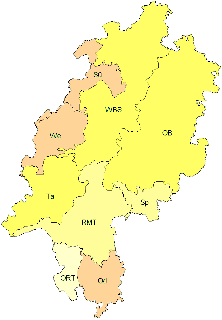 Verbreitung in Hessen Verbreitung in Hessen