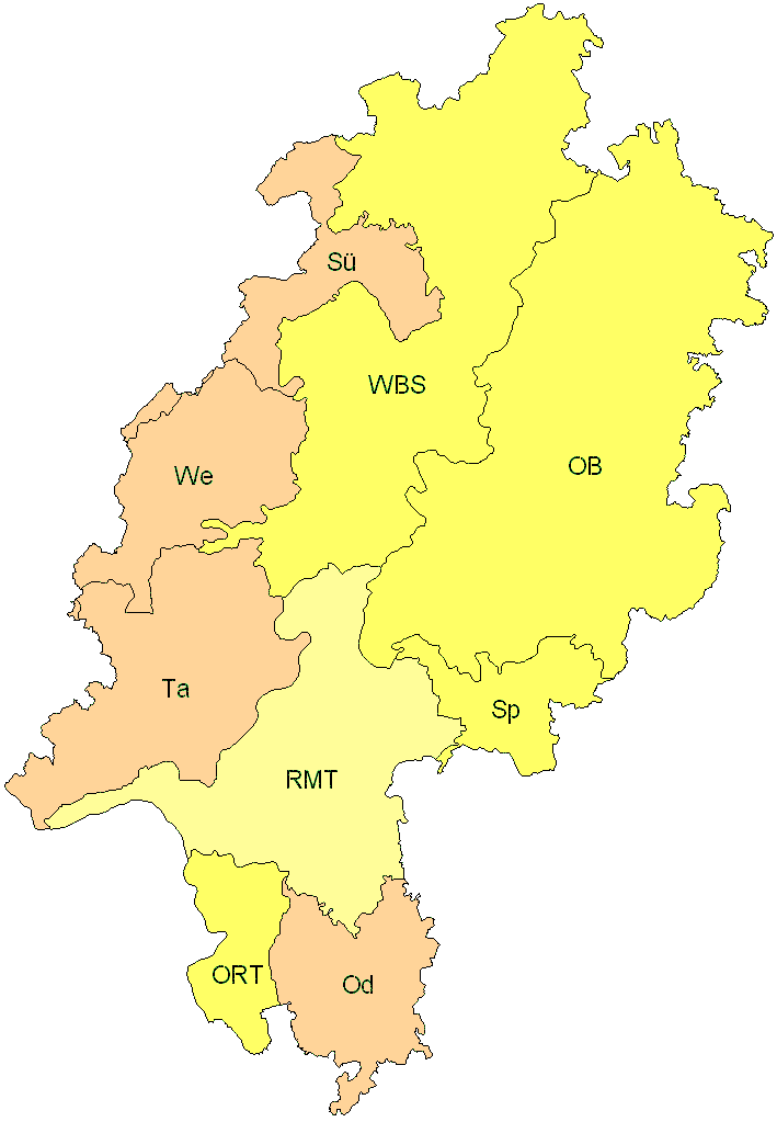 Verbreitung in Hessen Verbreitung in Hessen