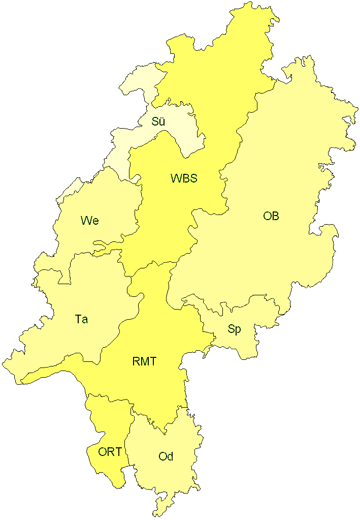 Verbreitung in Hessen Verbreitung in Hessen