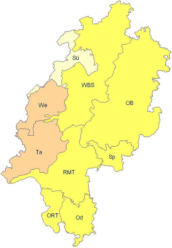 Verbreitung in Hessen Verbreitung in Hessen