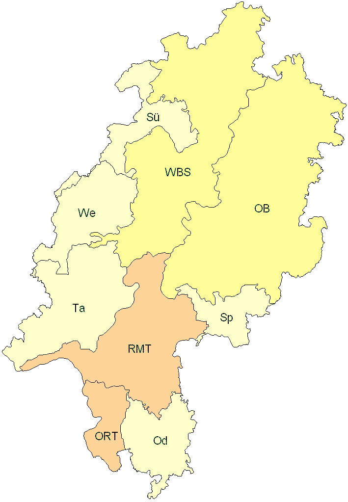 Verbreitung in Hessen Verbreitung in Hessen