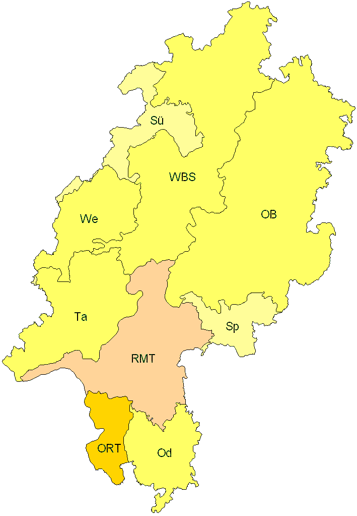 Verbreitung in Hessen Verbreitung in Hessen