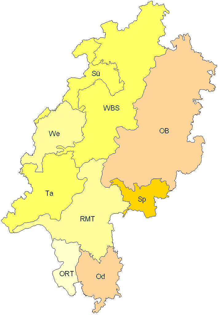 Verbreitung in Hessen Verbreitung in Hessen