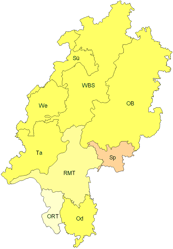 Verbreitung in Hessen Verbreitung in Hessen