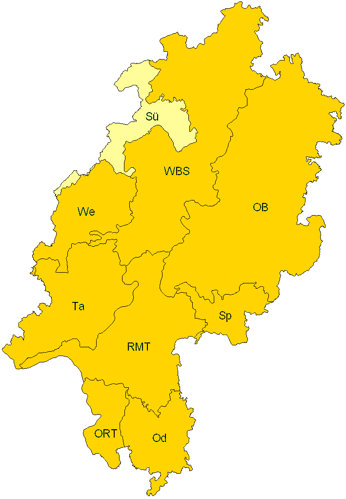 Verbreitung in Hessen Verbreitung in Hessen