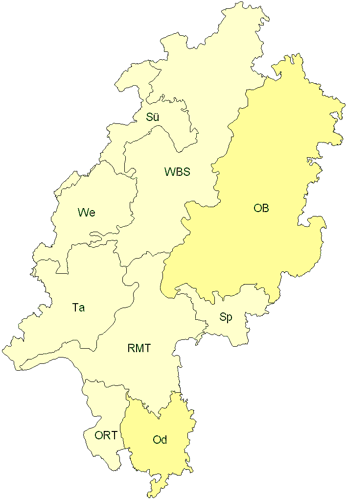 Verbreitung in Hessen Verbreitung in Hessen