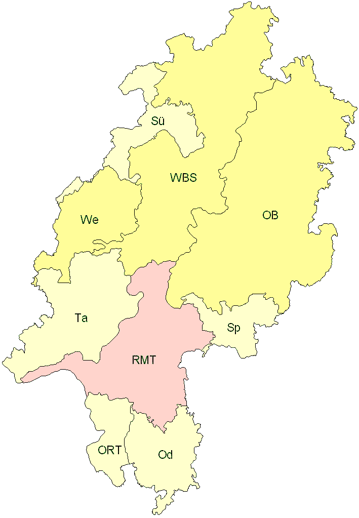 Verbreitung in Hessen Verbreitung in Hessen