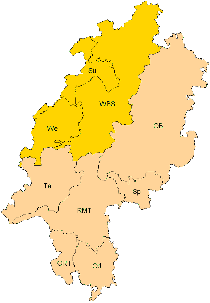 Verbreitung in Hessen Verbreitung in Hessen